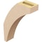 Ekena Millwork 3-inch W x 10-inch D x 14-inch H Thorton Rough Cedar Woodgrain TimberThane Knee Brace, Primed BRCUR03X10X14THRRCPR - alternate 6